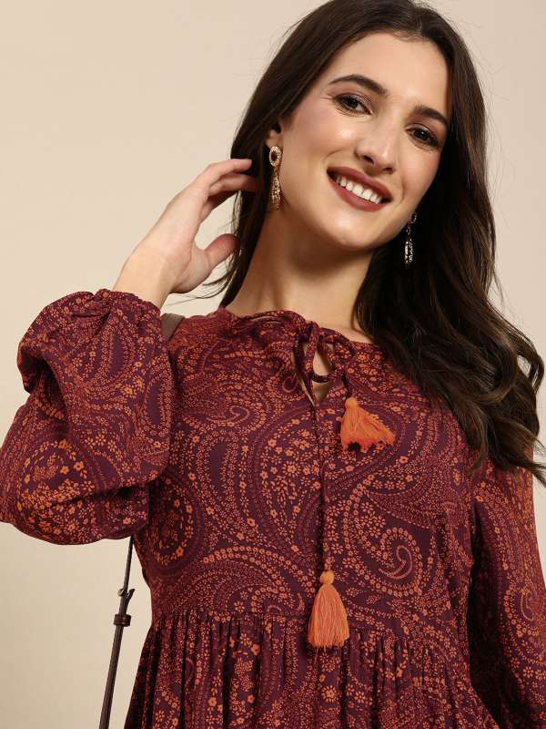 All About You Maroon Dresses Buy All About You Maroon Dresses