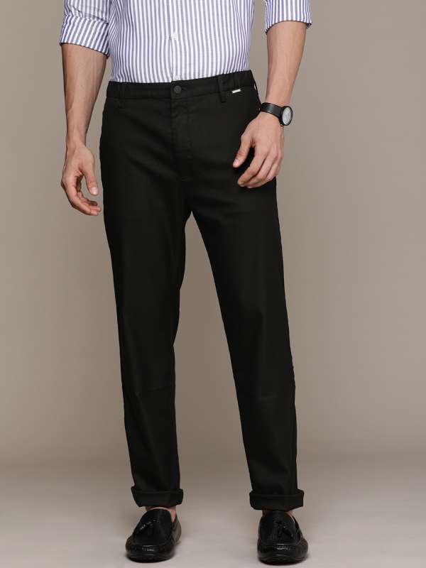 Textured Formal Trousers In Navy B91 Cairon