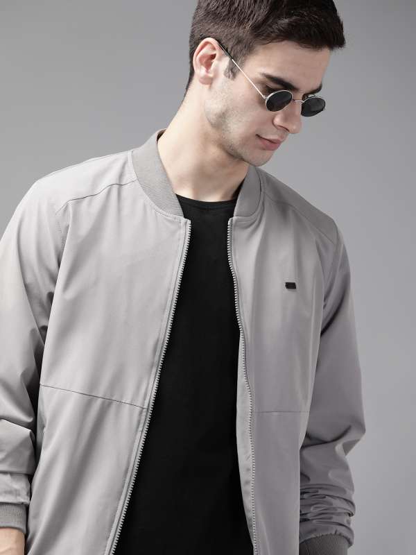 Grey Bomber Jacket Buy Grey Bomber Jacket online in India
