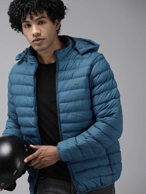 men puffer jacket with fur