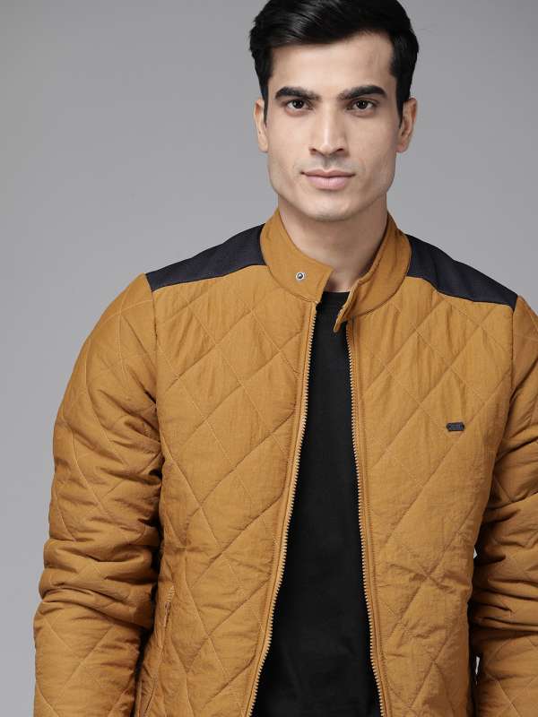 Mustard quilted jacket top