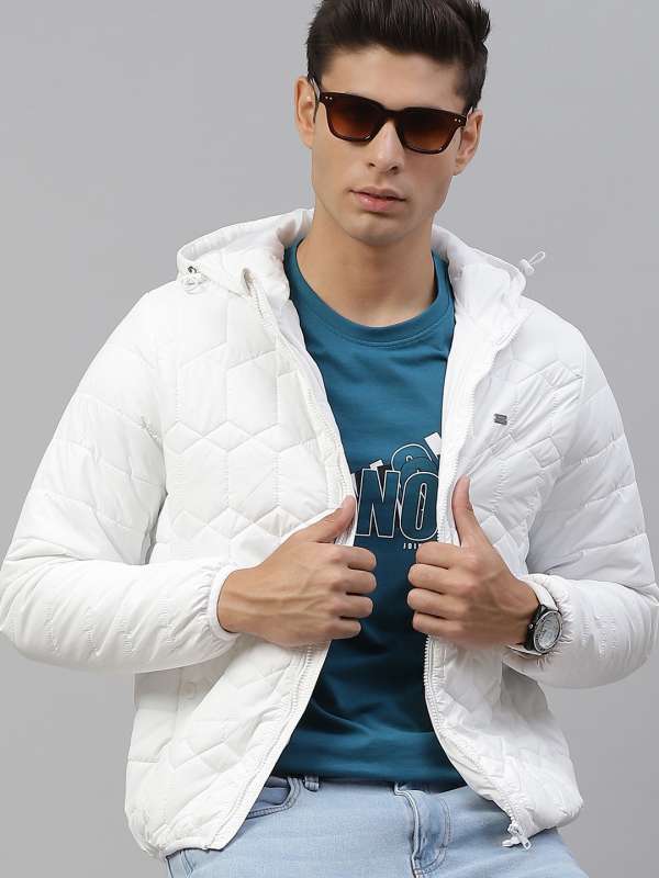 White hooded jacket cheap
