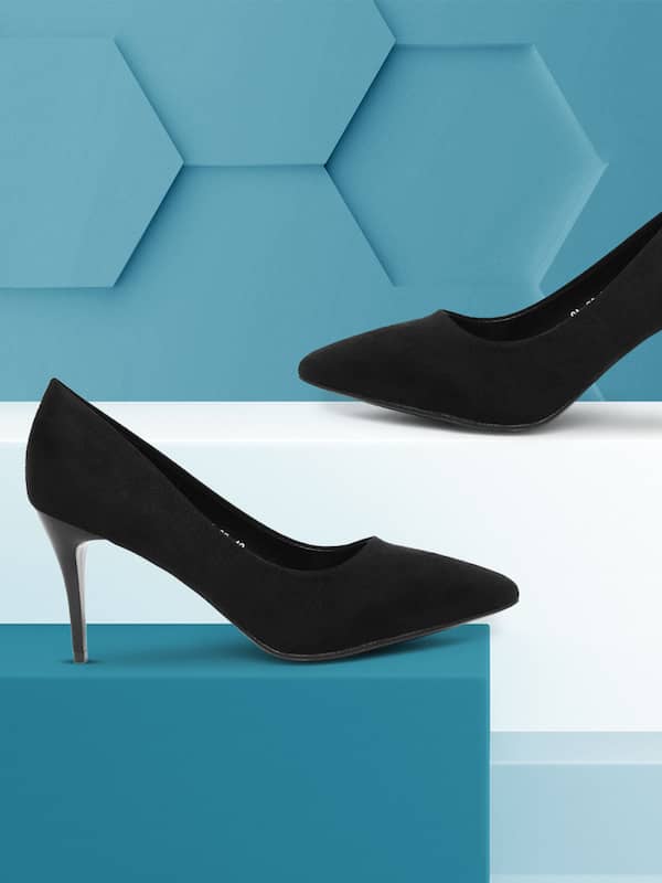 Heels & Wedges | Black Formal Belly Heels For Women | Freeup-nlmtdanang.com.vn
