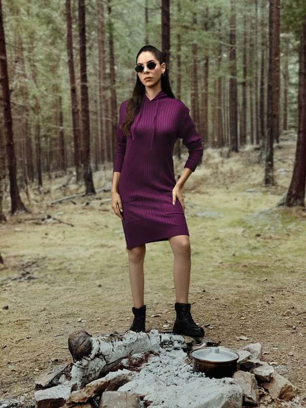 Womens hooded jumper outlet dress