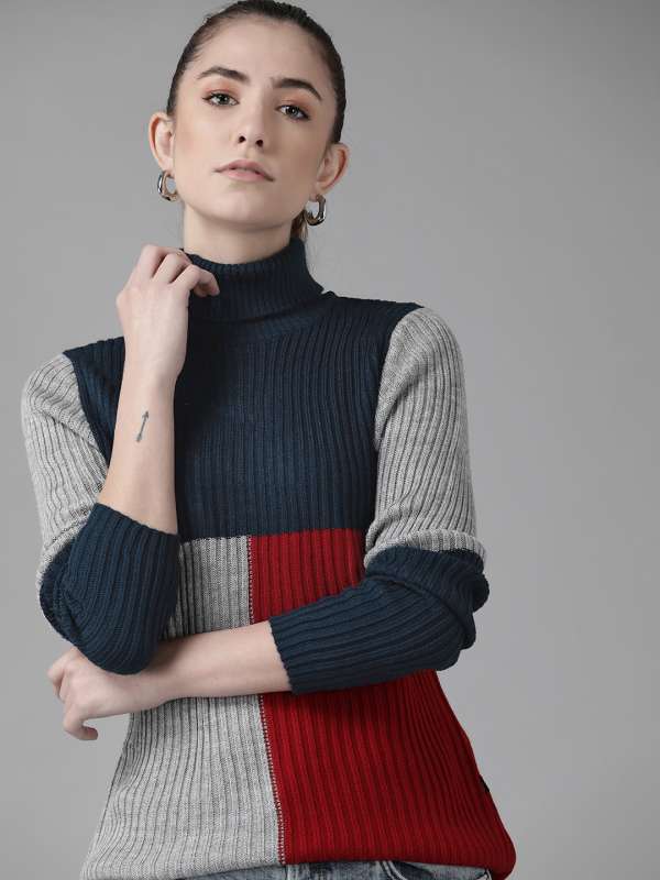 Hilary Radley Women's 2fer Sweater, Navy, X-Small at