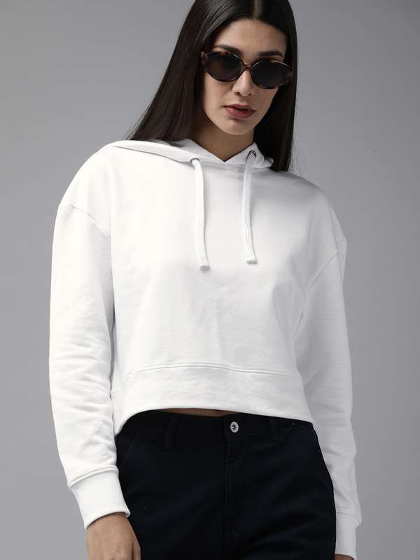 Women White Sweatshirts - Buy Women 