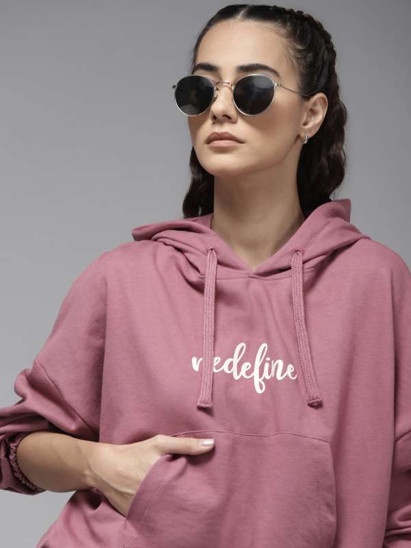 Sweatshirts for ladies myntra