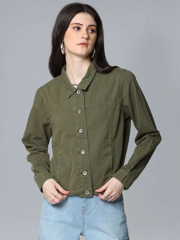 Flying machine olive green jacket online