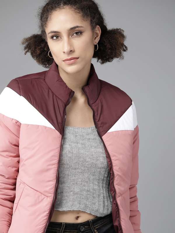 Buy The Roadster Lifestyle Co Women Pink Solid Jacket - Jackets for Women  9478933