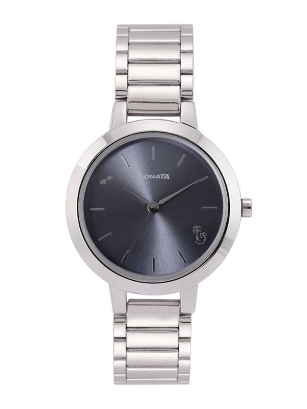 Sonata silver watch sales
