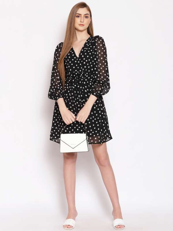 Myntra polka cheap dot dress