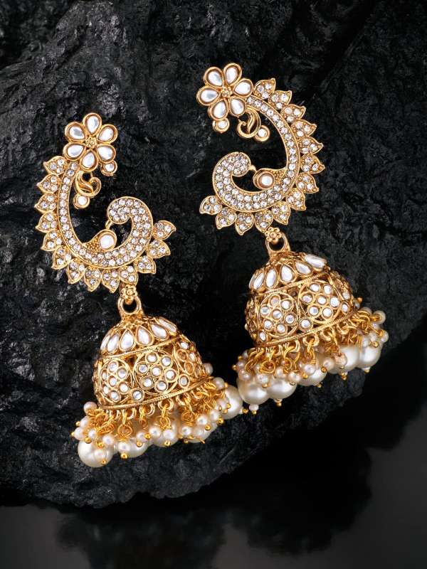 Buy Gold Jhumka Online Latest Jhumka Designs Myntra