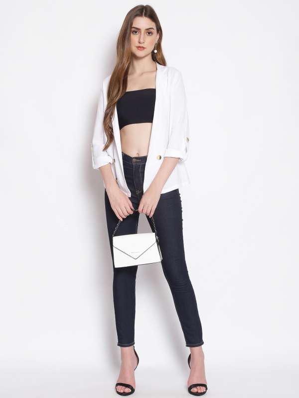 Solid White Shrug Buy Solid White Shrug online in India