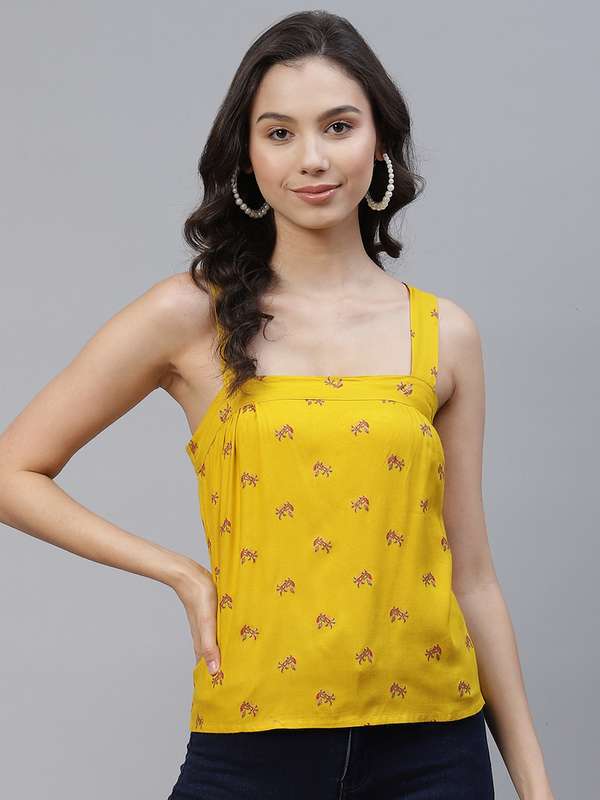 Strappy tops myntra clearance