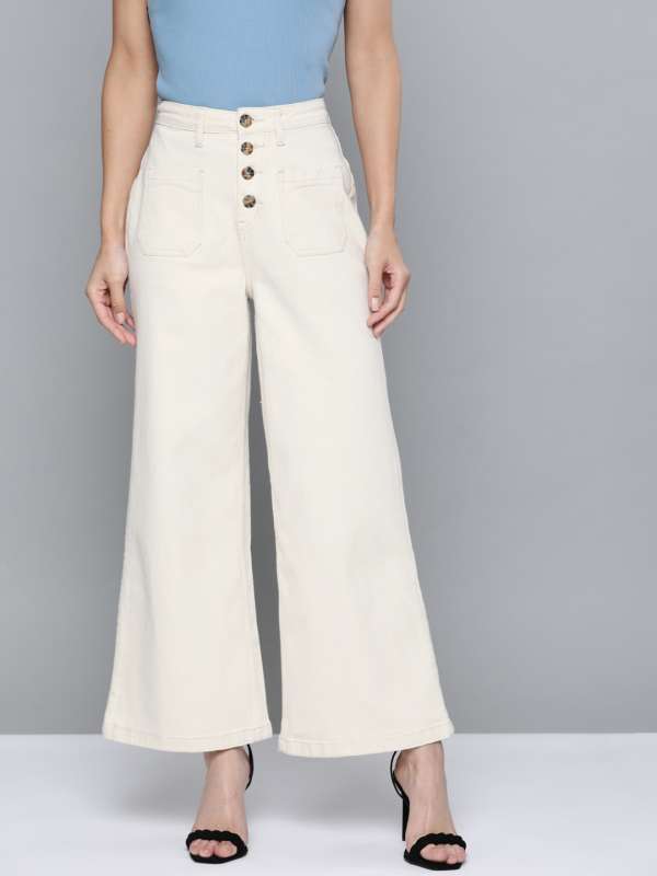 White top jeans myntra