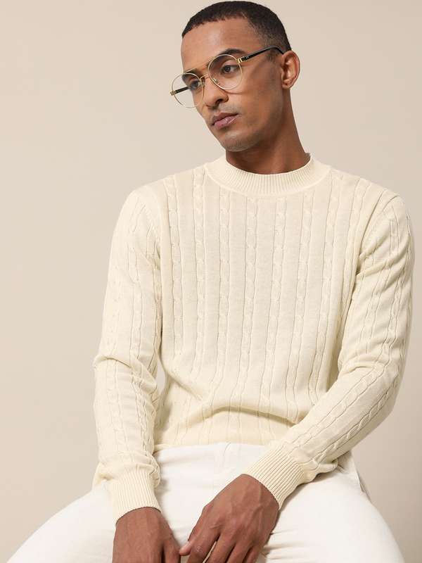 Men Off White Sweaters - Buy Men Off 