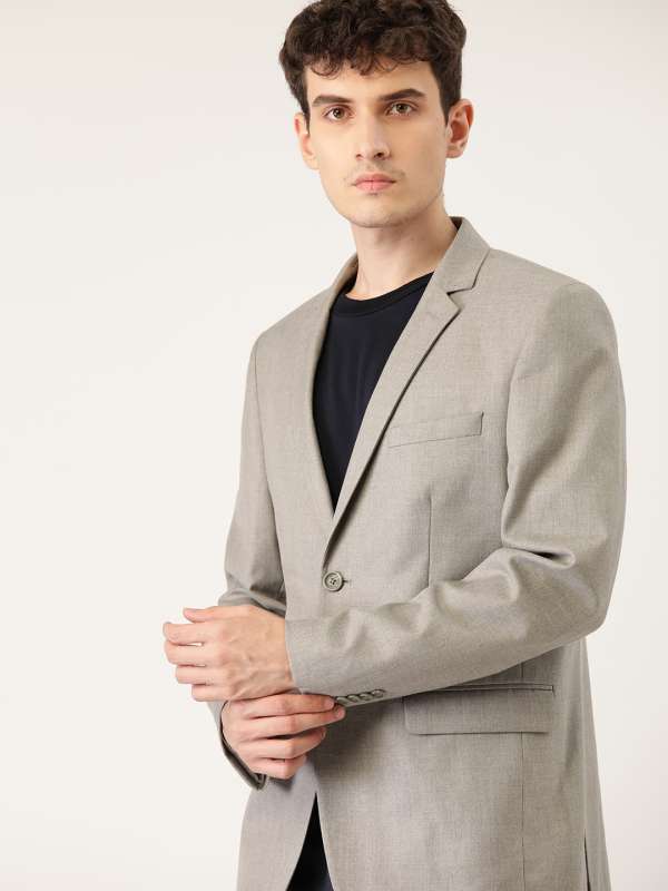 Grey blazer 2024 smart casual