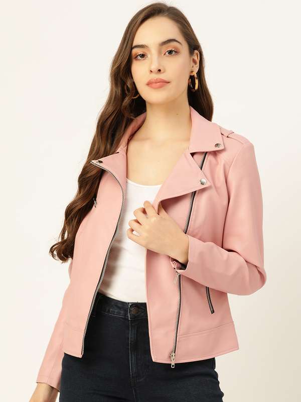 Leather jacket for women myntra Clearance