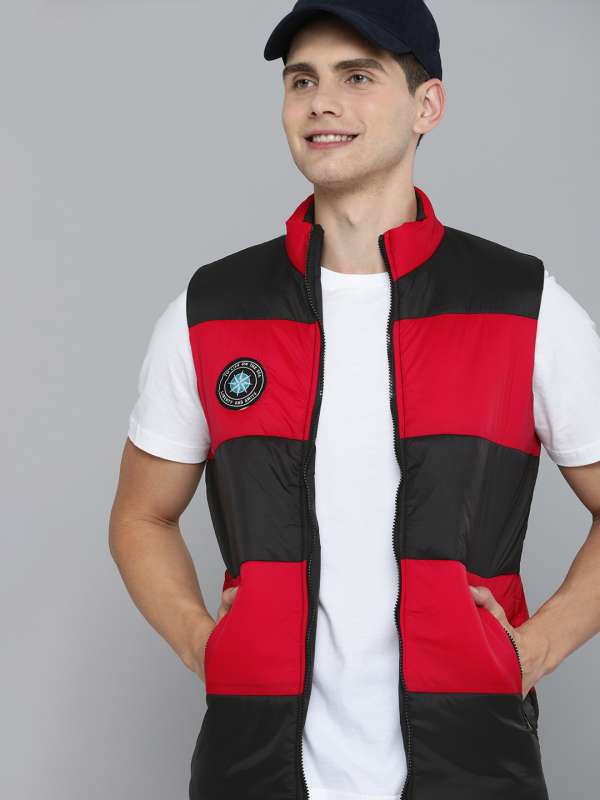 Half jacket red colour deals