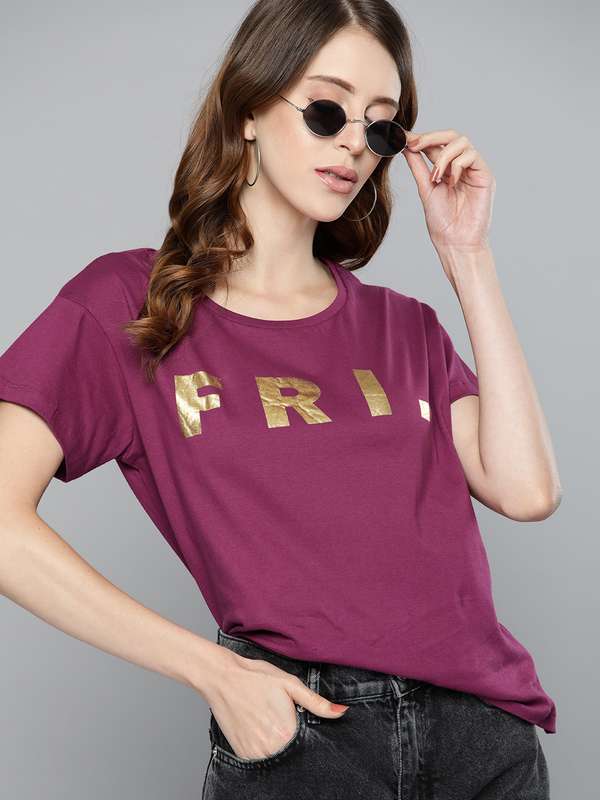Women Magenta Tshirts - Buy Women 