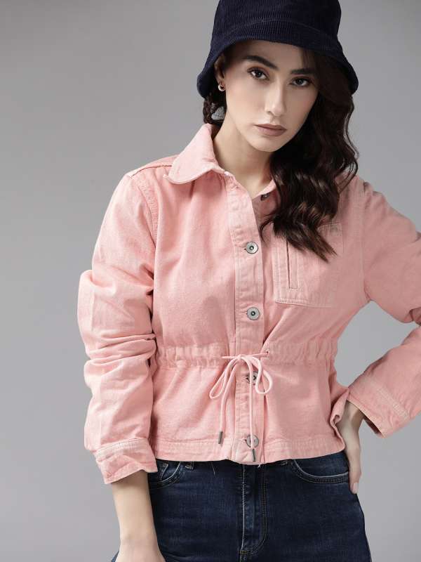 pink jeans jacket