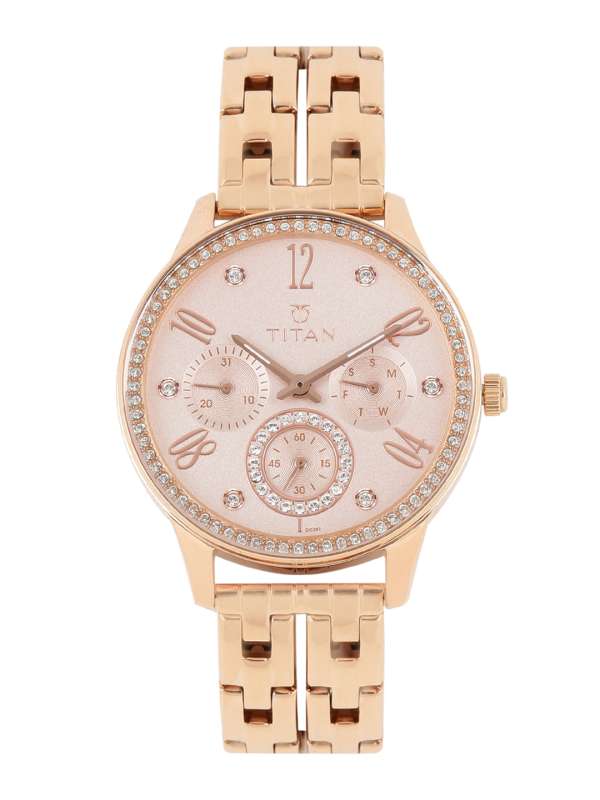 titan gold colour watch price