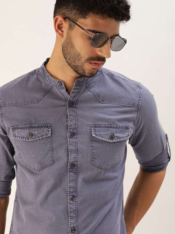 Moda rapido sales denim shirts