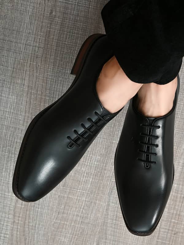 Leather Slip On Black Mens Formal Shoes