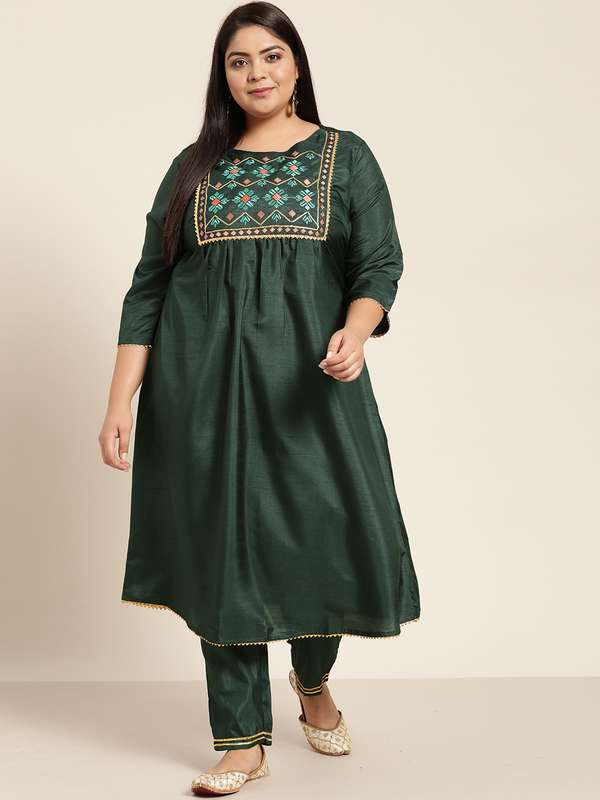 plus size kurtis design