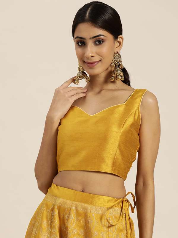 Ethnic crop cheap tops myntra
