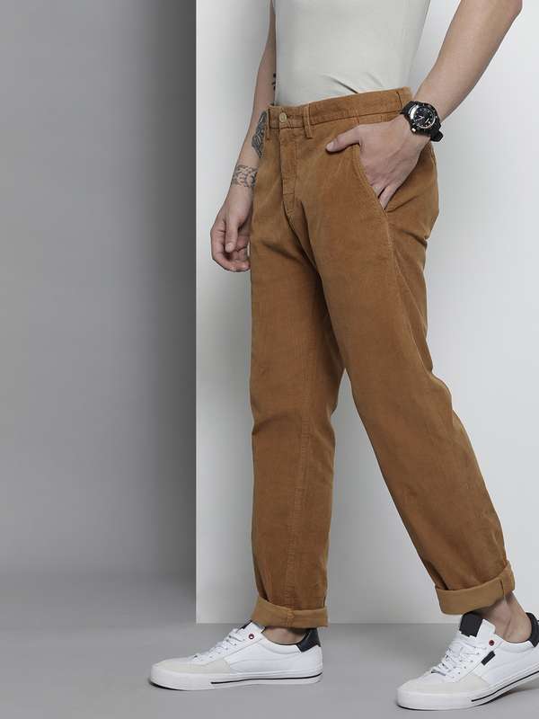 Cropped corduroy trousers mens clearance