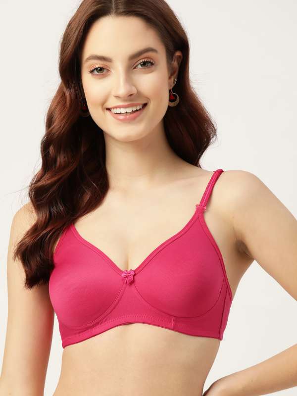 DressBerry Magenta Solid Non-Wired Lightly Padded Everyday Bra DB-HNS-009E