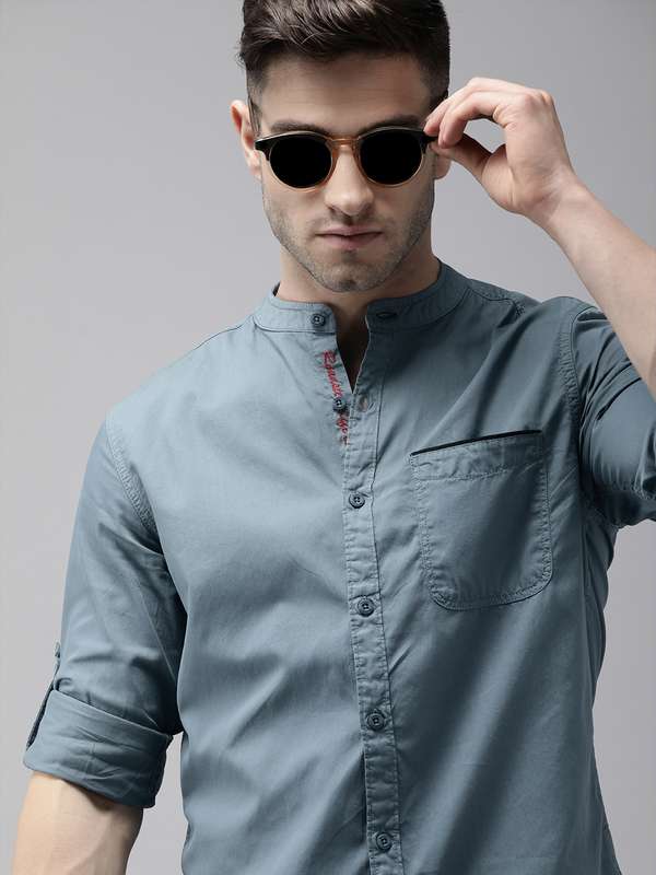 Roadster Mandarin Collar Shirts - Buy 