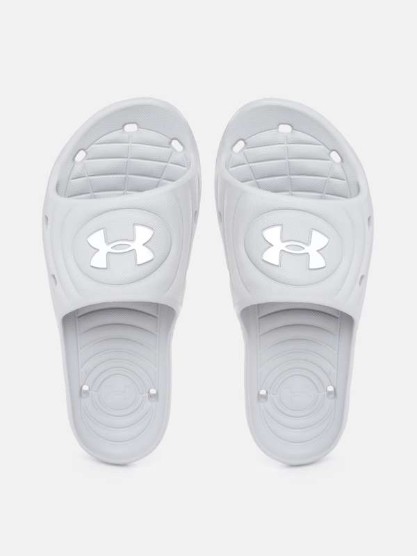 Under armour best sale slides red