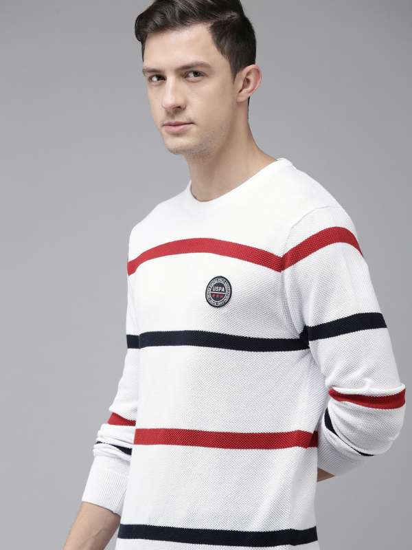 White cotton pullover discount sweater