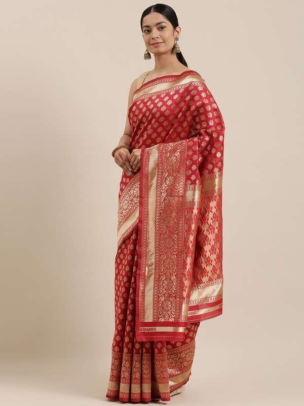 myntra banarasi saree