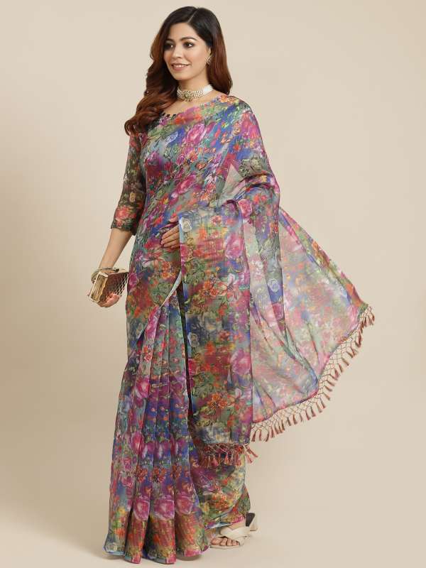 Handloom Saree Printed Buy Handloom Saree Printed online in India