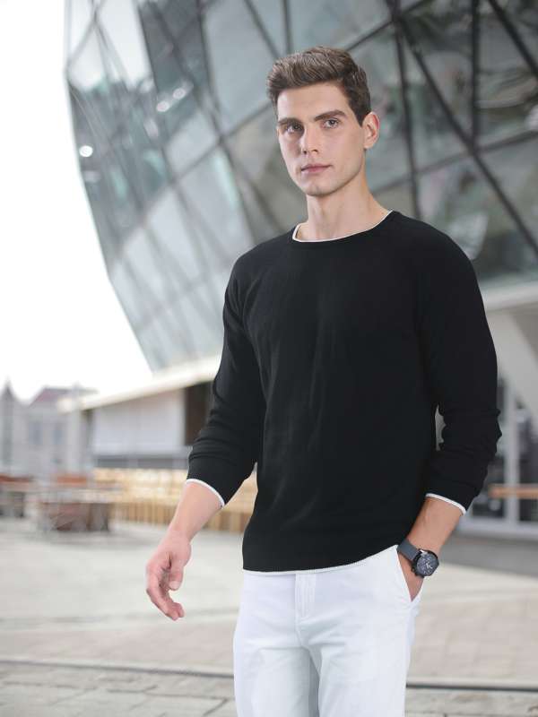Black sweater hotsell style men