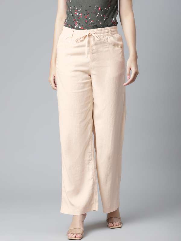 Womens Cream Trousers  MS