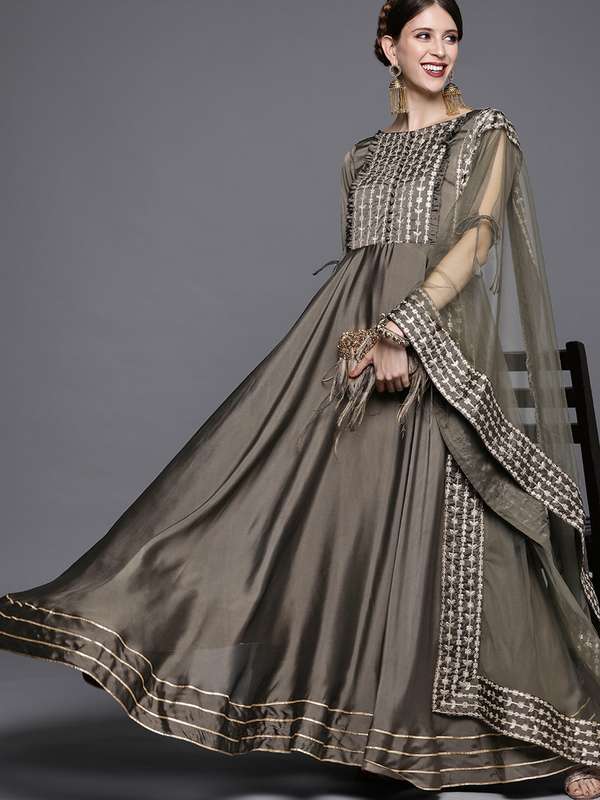 anarkali gown myntra