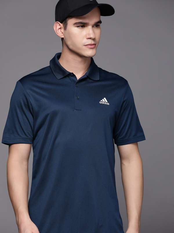 Adidas Men's Polo Shirt - Navy - L