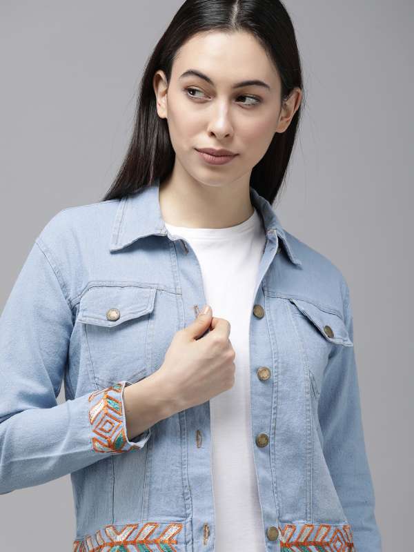 Snapdeal denim jacket cheap