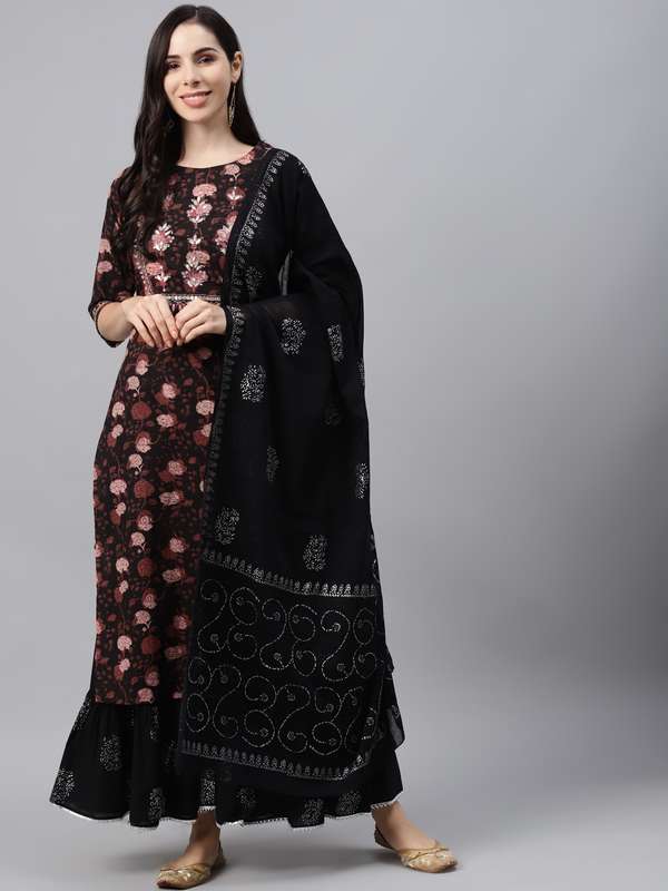 black sharara design