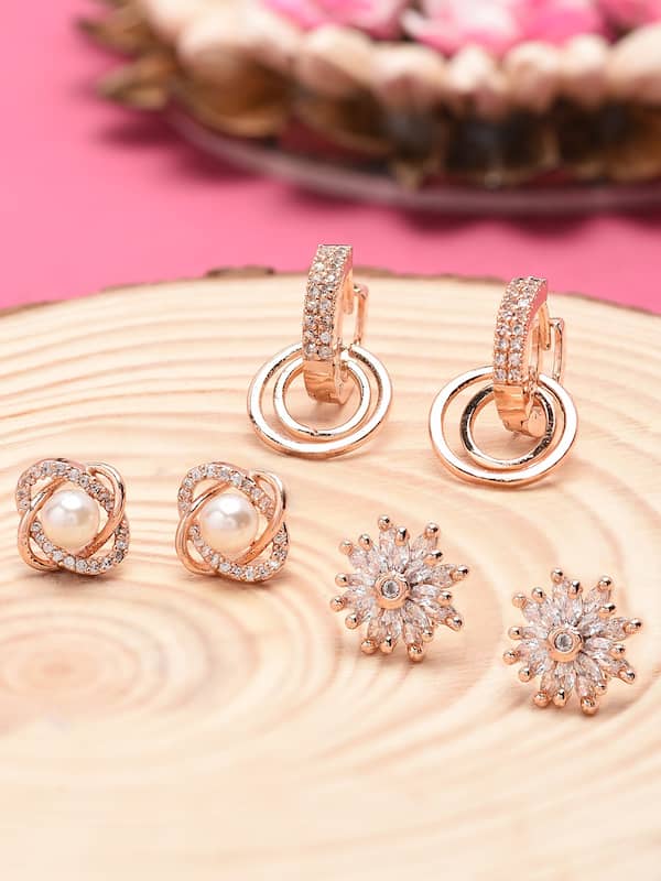 Diamond Studs - Small Earrings for Girls - Bow Stud Earrings by Blingvine-hoanganhbinhduong.edu.vn