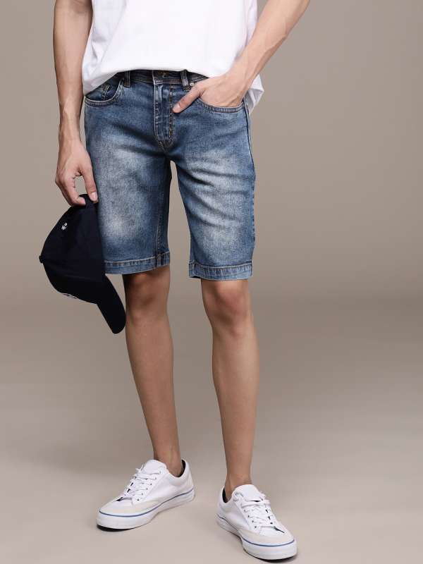 Shop 16 Jeans New Casual Women Cotton Shorts Solid Color Loose Summer Knee  Length shorts Online