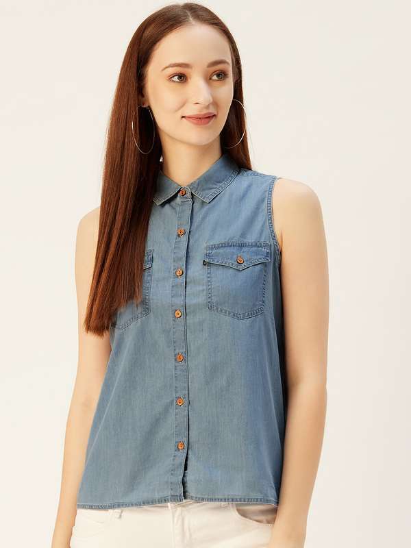 Denim Shirt For Women - Buy Denim Shirt For Women online in India