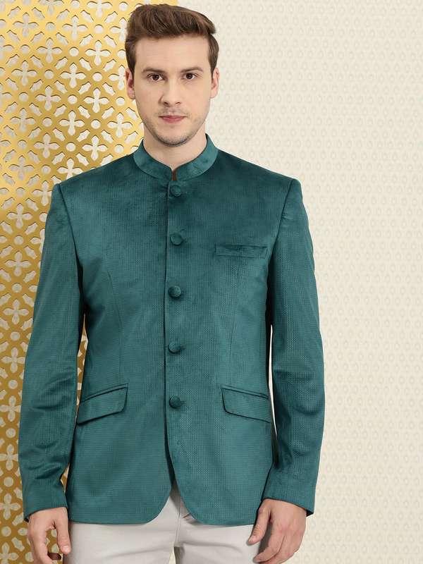 teal blazer men