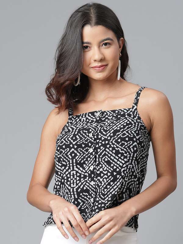 Strappy tops myntra clearance