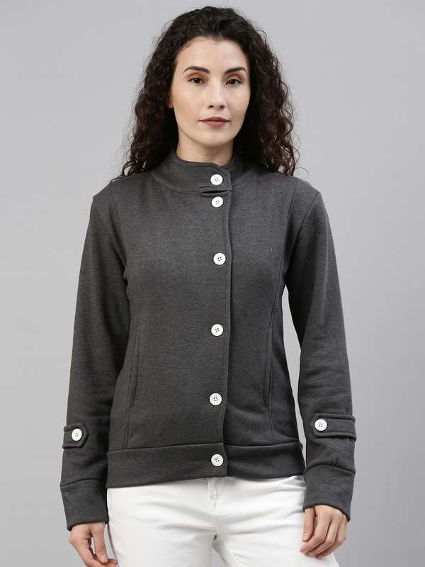 stand collar jacket womens