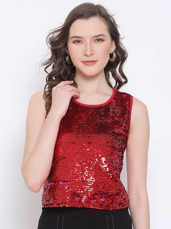 Shimmer tops myntra Clearance